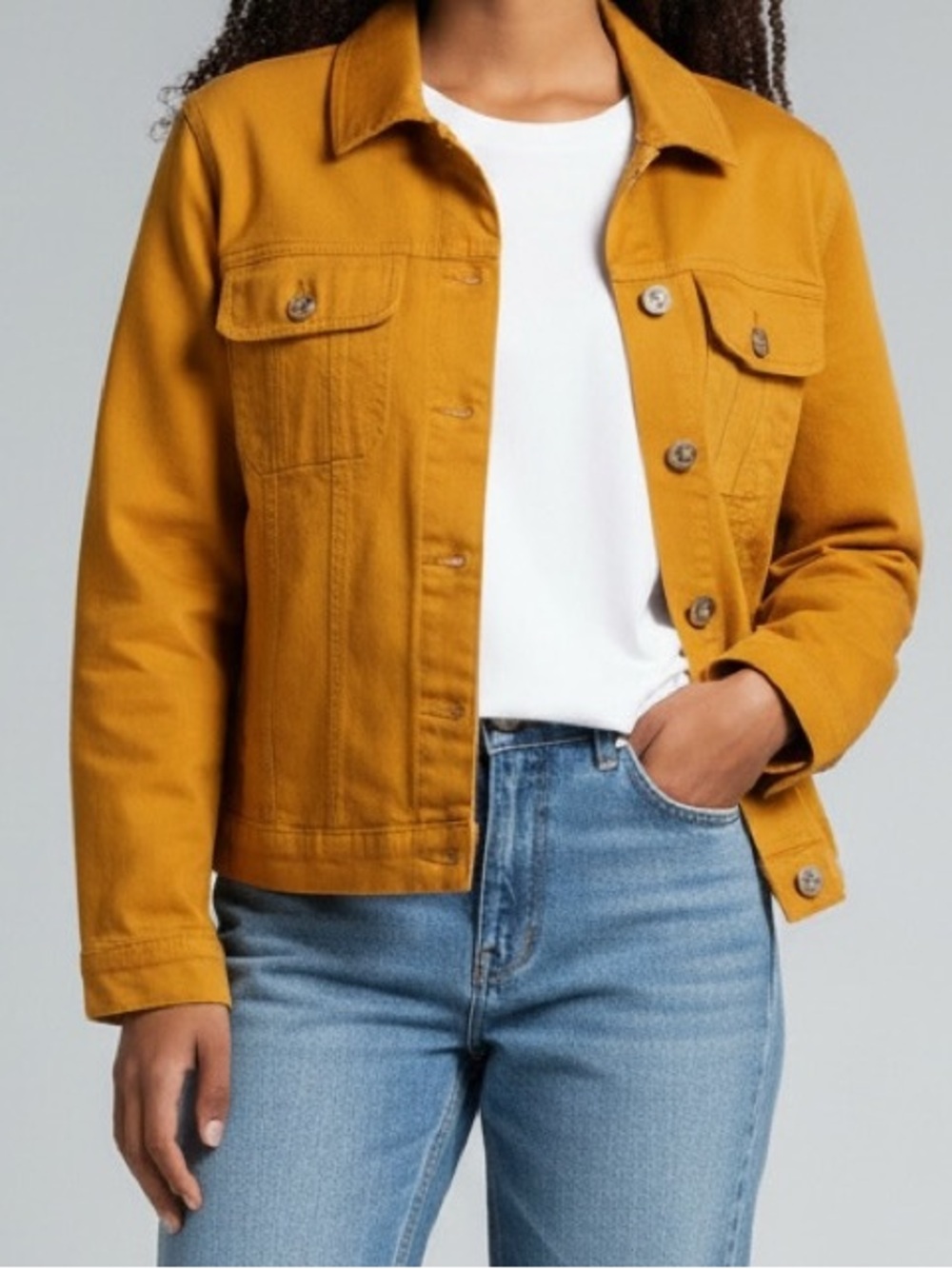 Sanctuary Small Women’s Spice Yellow Brown 2 Pocket Jacket